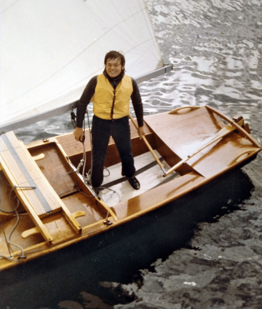Pete's first boat - Hornet Dinghy.